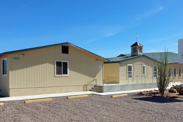 Tonto Basin Bible Church near Roosevelt Cottages RV Park in Tonto Basin, Arizona along Roosevelt Lake