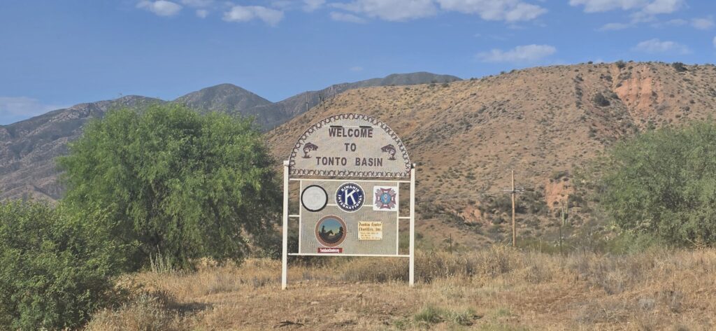 welcome to Tonto Basin, Arizona home to Roosevelt Cottages RV Park along the Roosevelt Lake