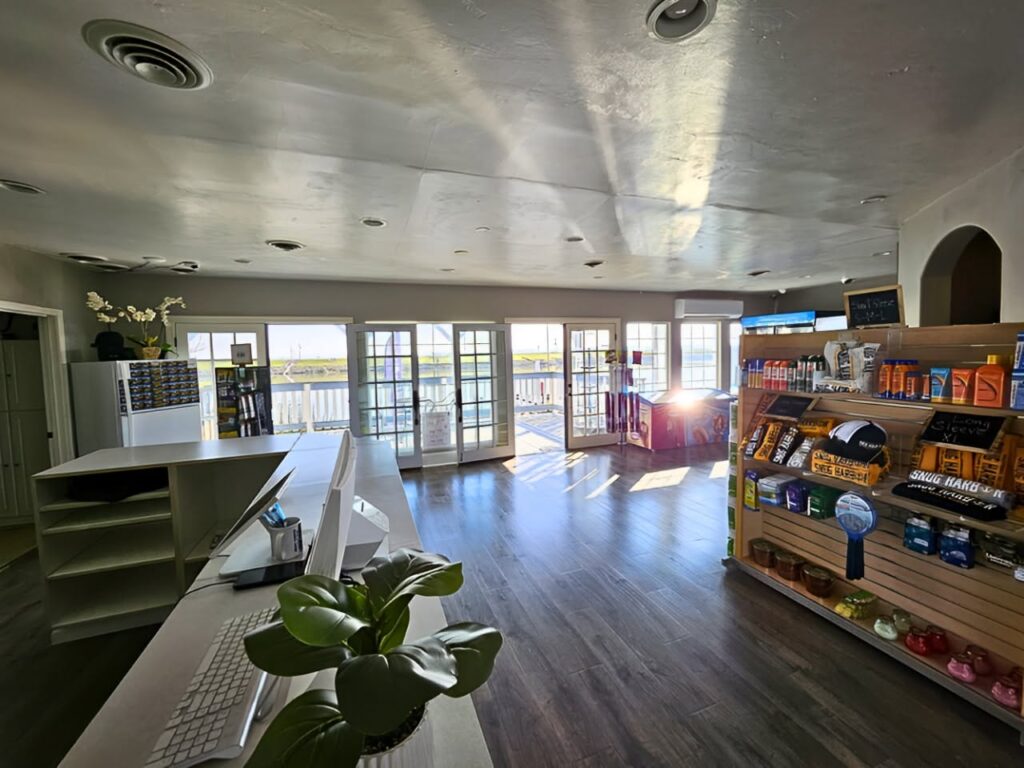camp store at Snug Harbor RV Park and Marina along the Sacramento River Delta