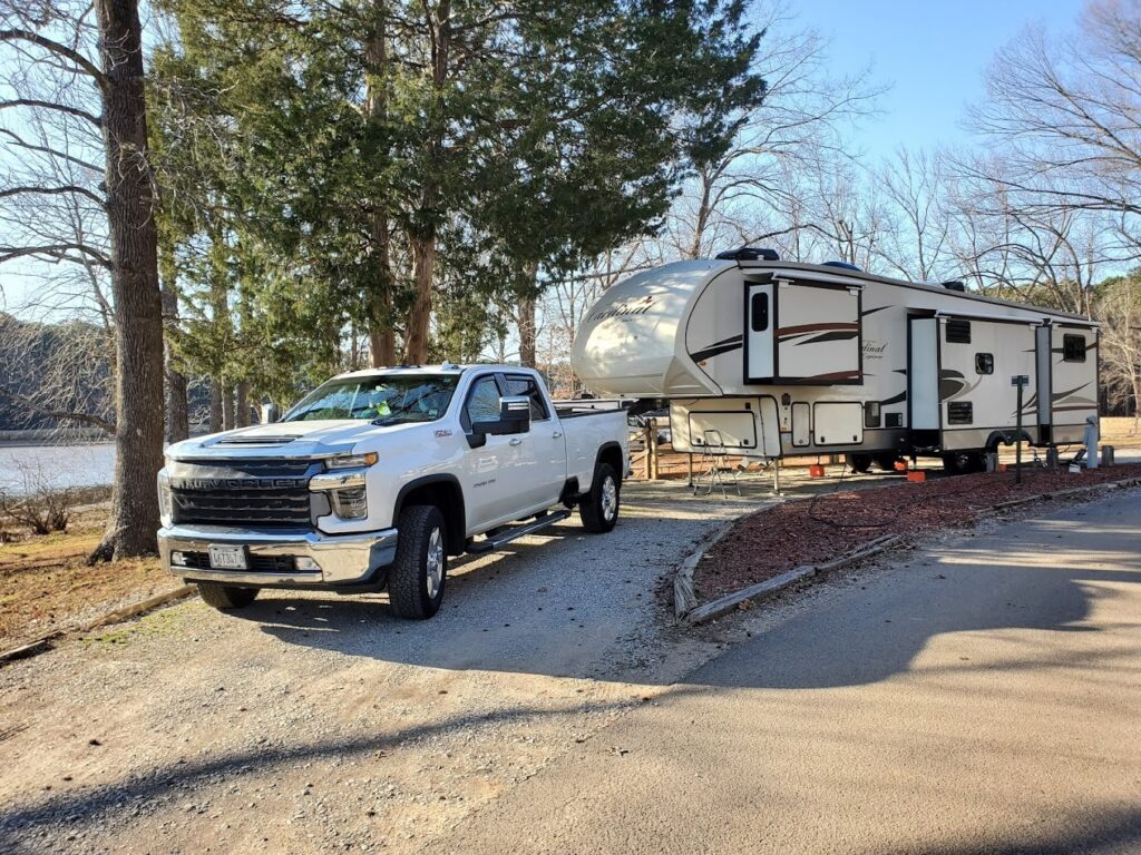 Wheeler Lake RV site lakeside