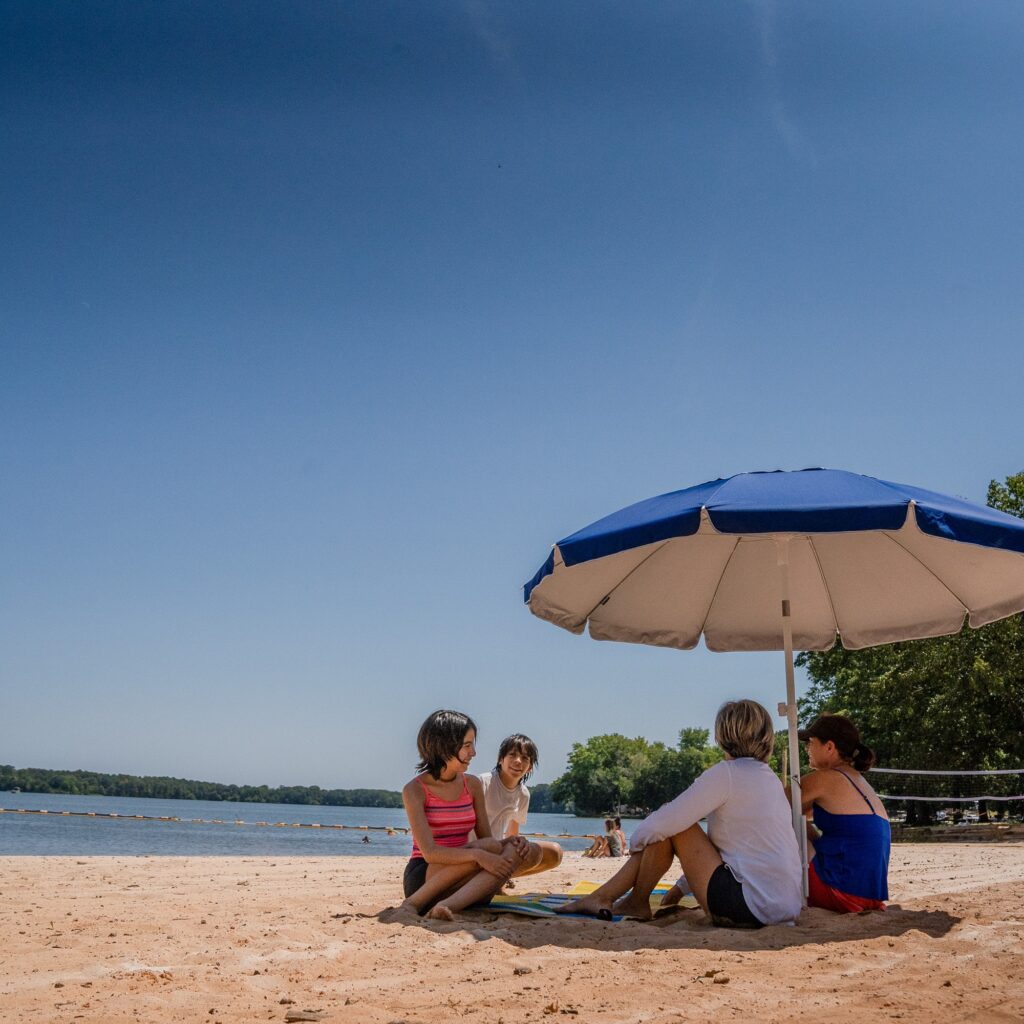 Wheeler Lake beach family